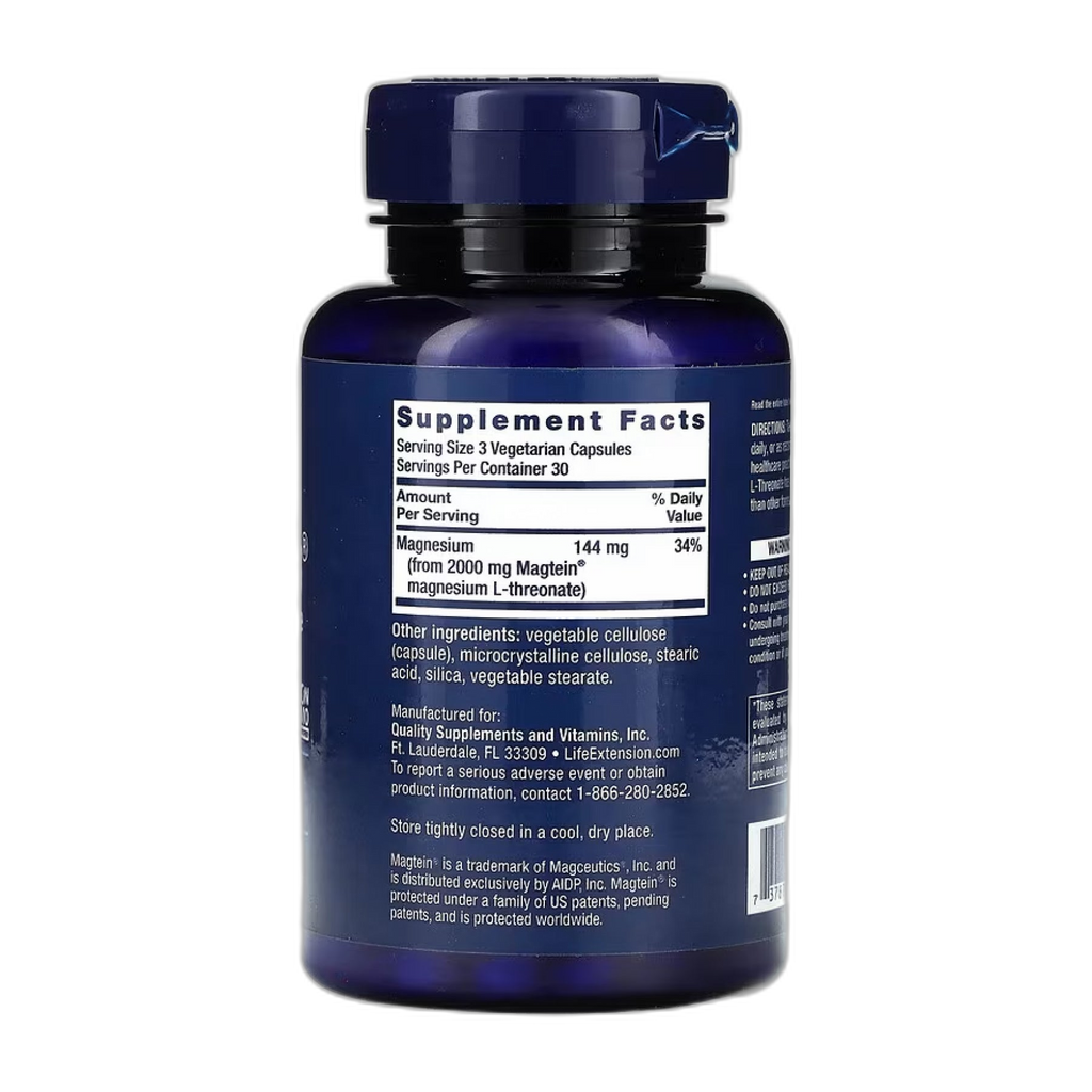 Neuro-Mag® Магній L-Threonate - 90 капсул - Life Extension