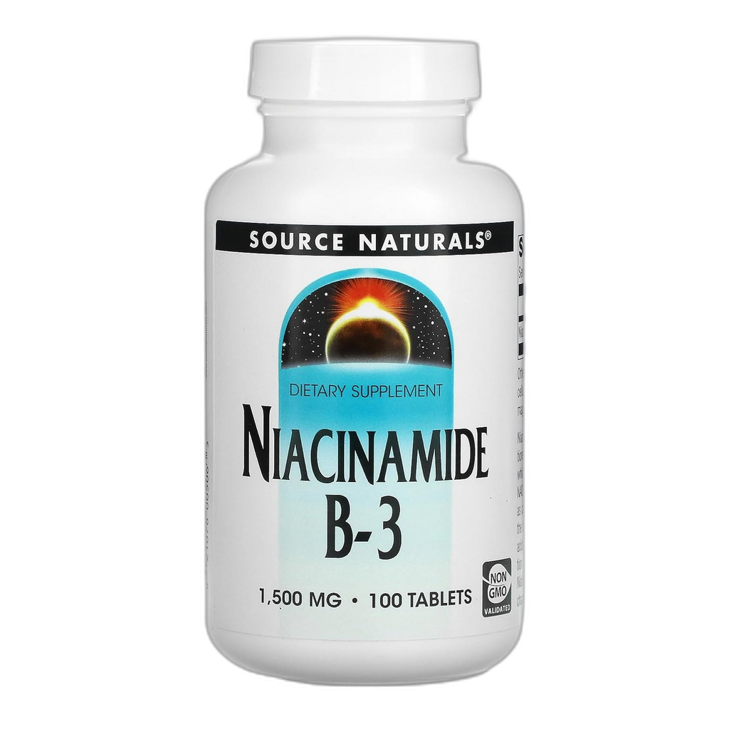 Ніацинамід B-3 1500 мг - 100 таблеток - Source Naturals