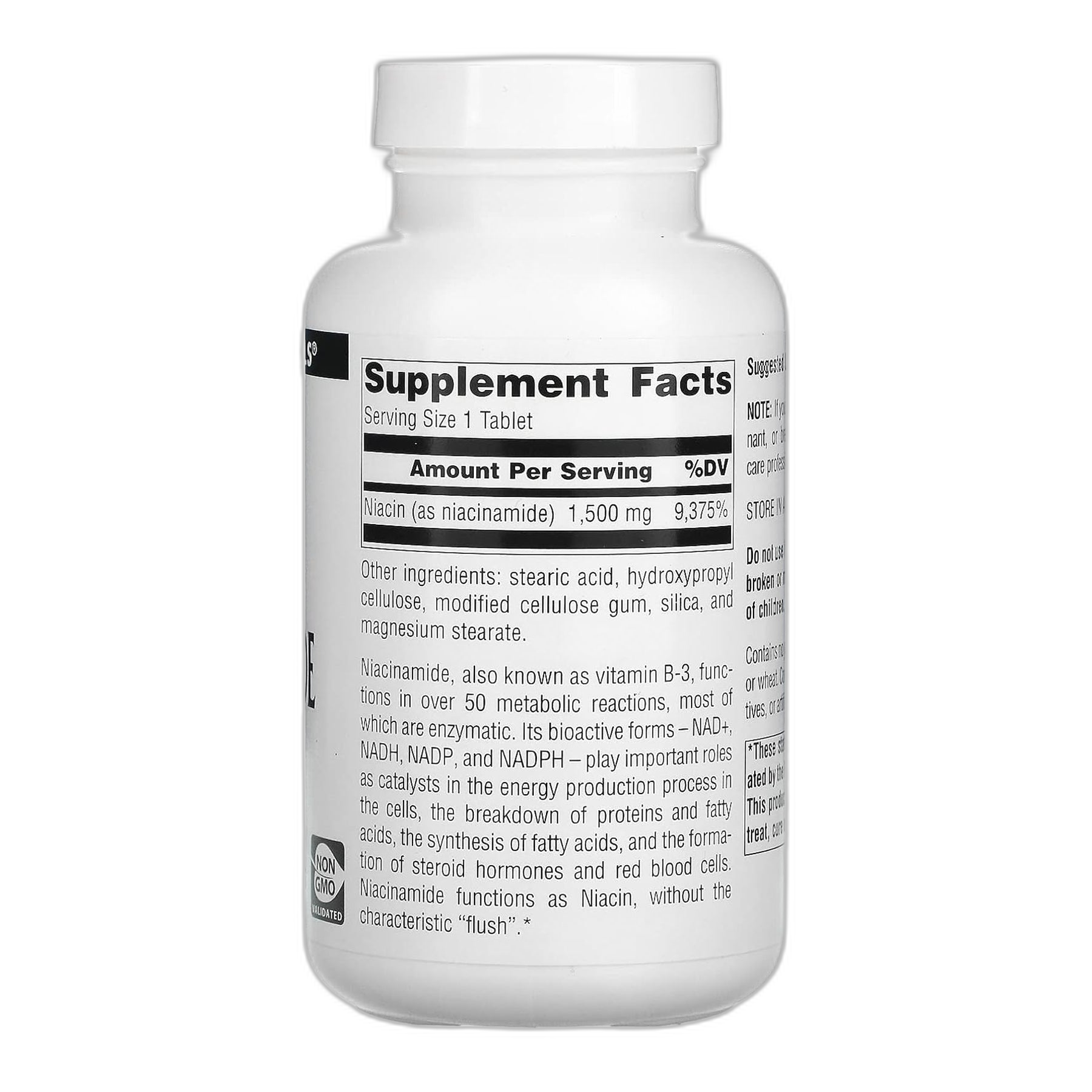 Ніацинамід B-3 1500 мг - 100 таблеток - Source Naturals