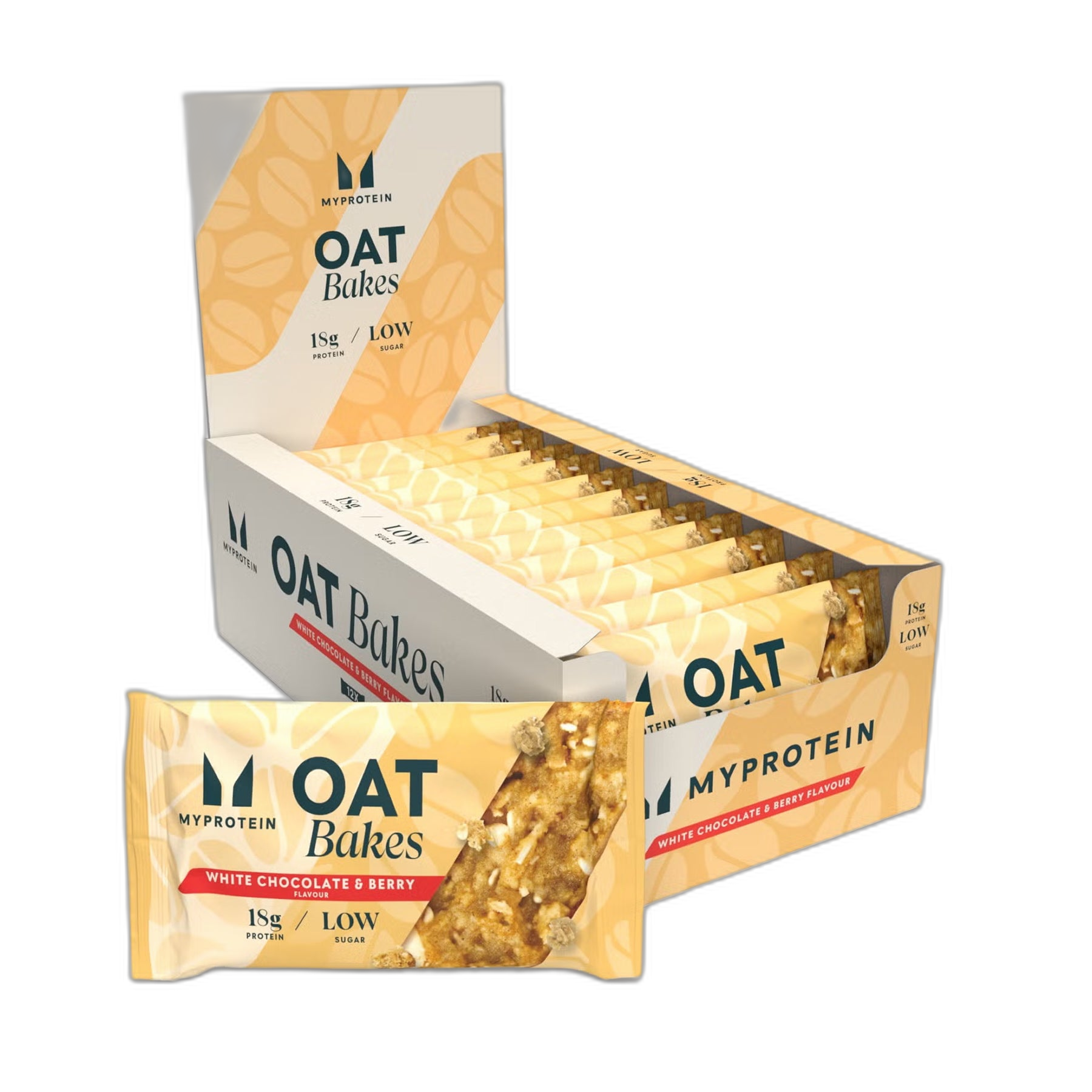 Oat Bakes White Choc & Berry 75 г - 12 шт - Myprotein