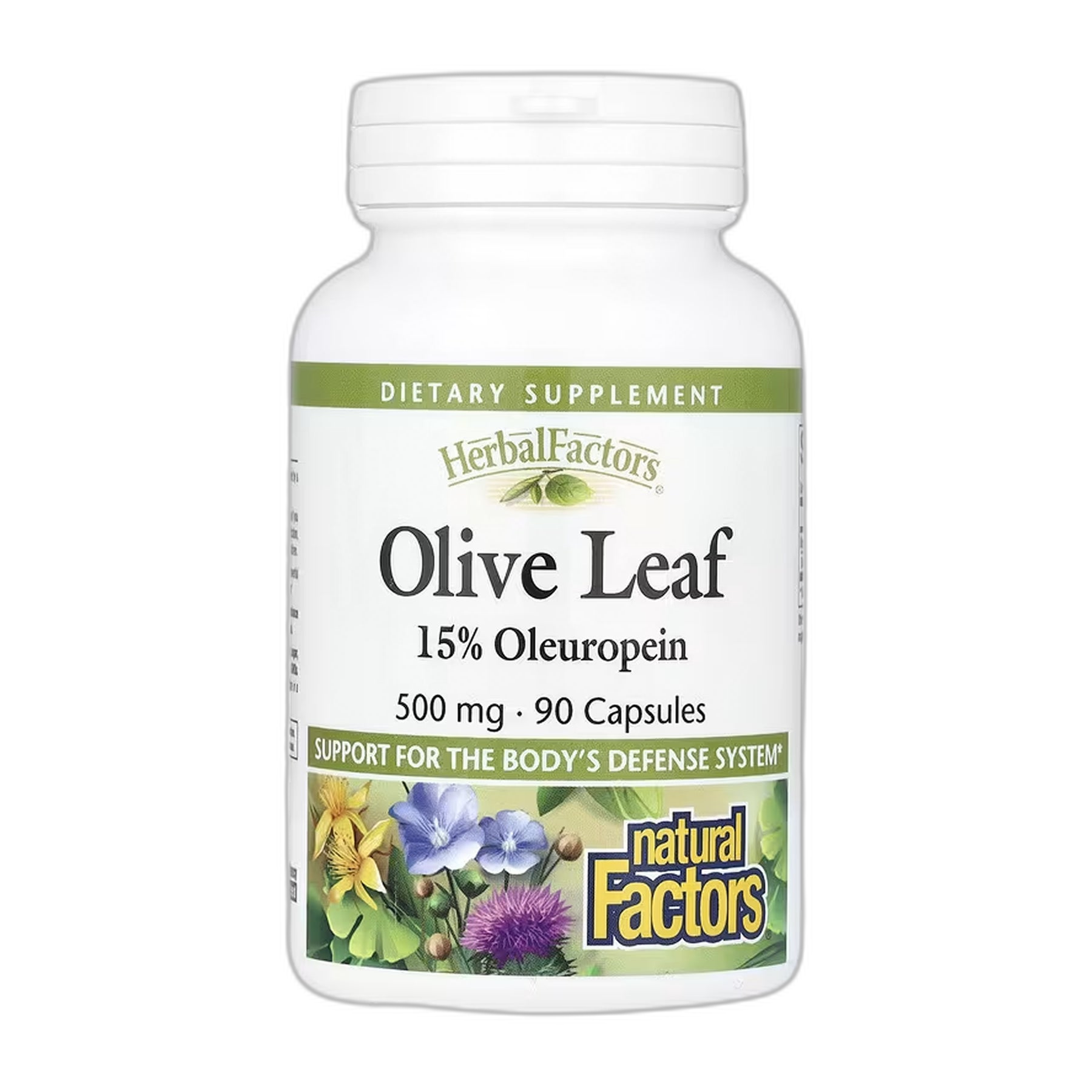 Olive Leaf 500 мг - 90 капсул - Natural Factors