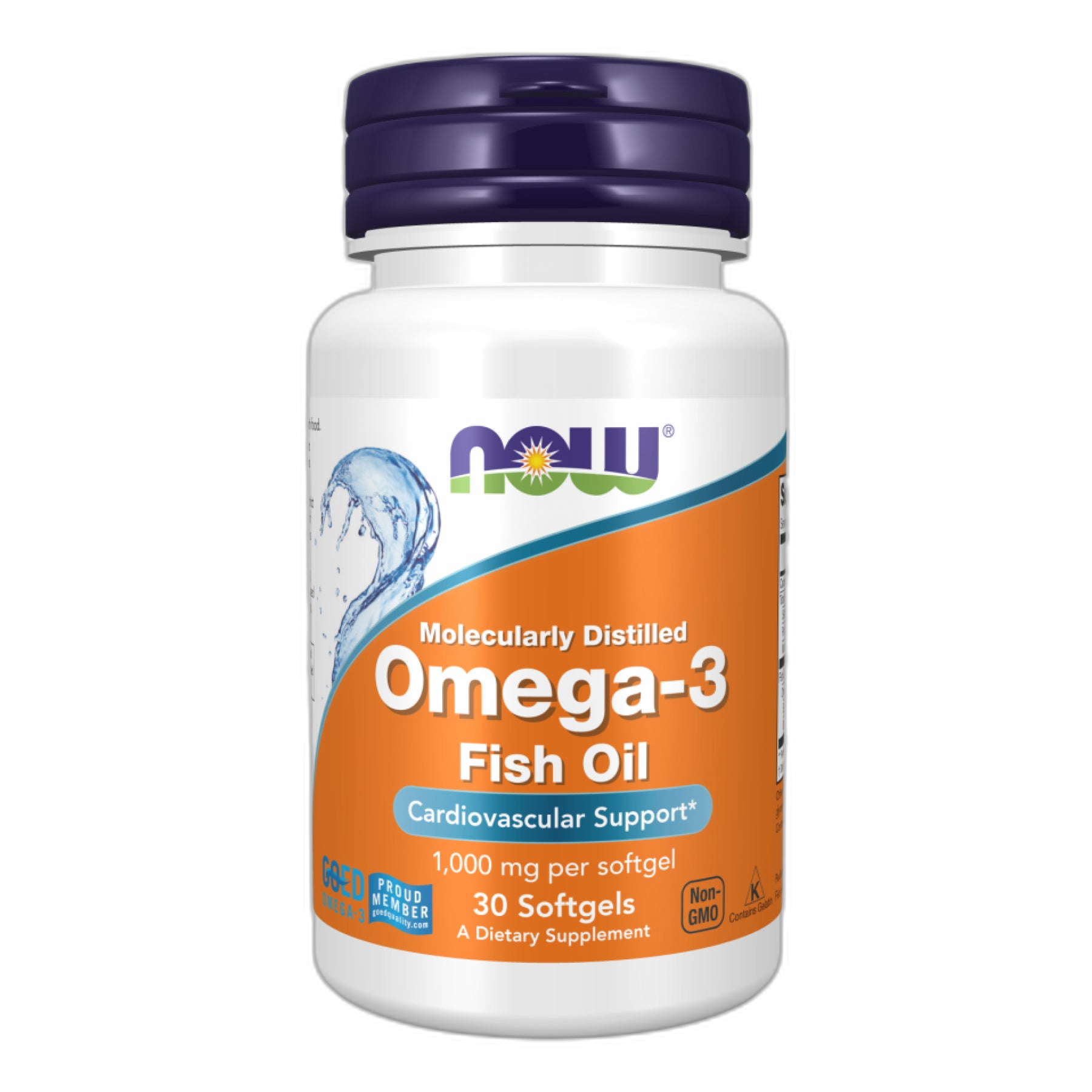 Омега-3 1000 мг - 30 капсул - Now Foods