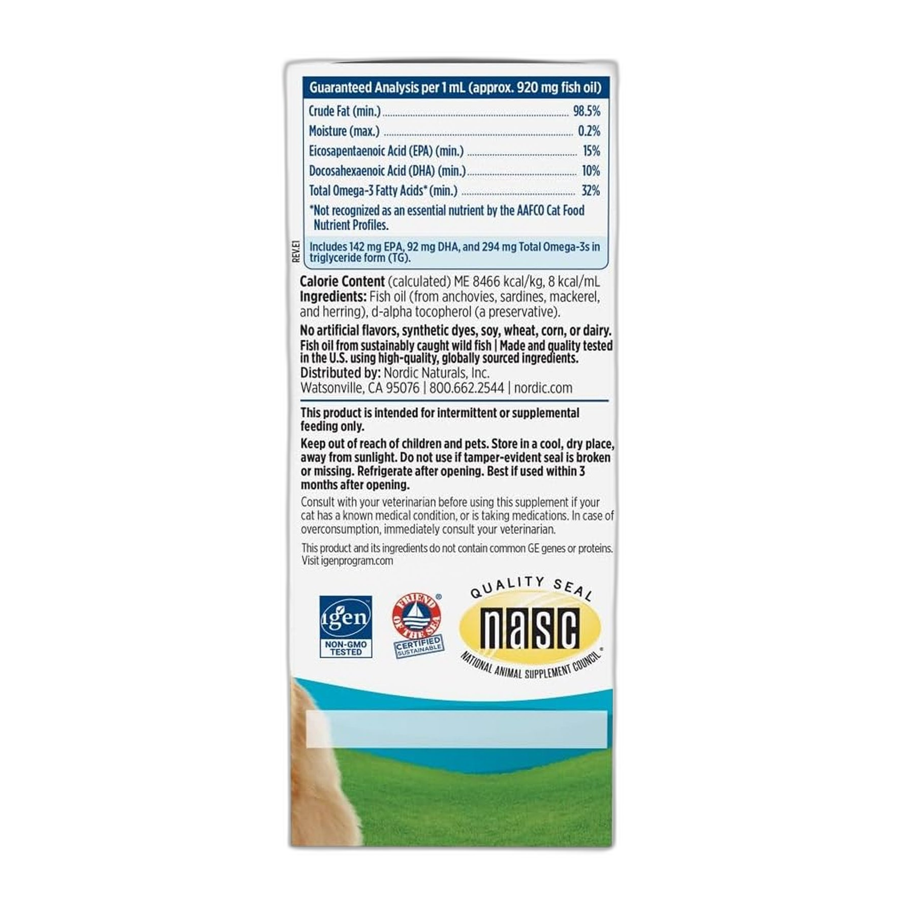 Омега-3 Cat - 60 мл - Nordic Naturals