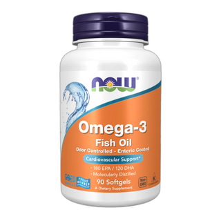 Омега-3 Ентерік - 90 капсул - Now Foods