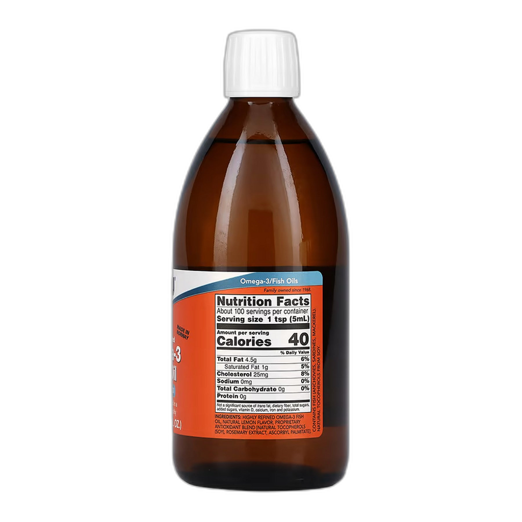 Омега-3 риб'ячий жир рідкий - 500 мл - Now Foods