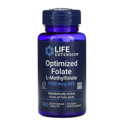 Optimized Фолат 1700 мкг DFE - 100 таблеток - Life Extension