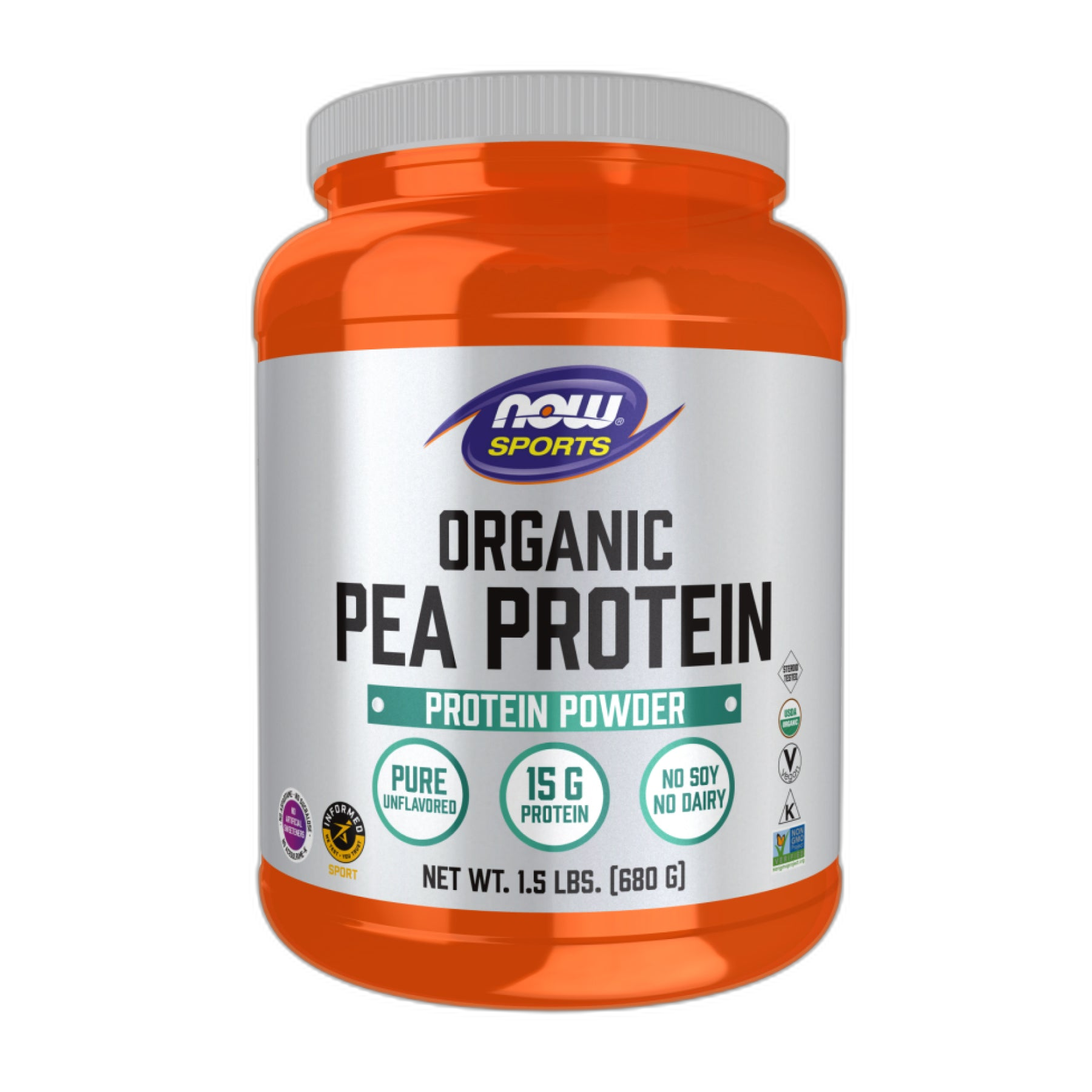 Органічний Гороховий протеїн - 680 г - Now Foods