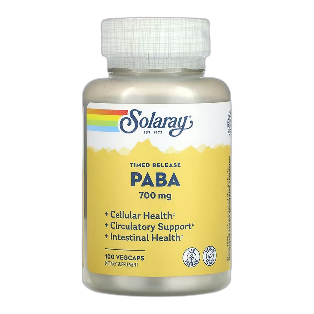 PABA 700 мг - 100 капсул - Solaray