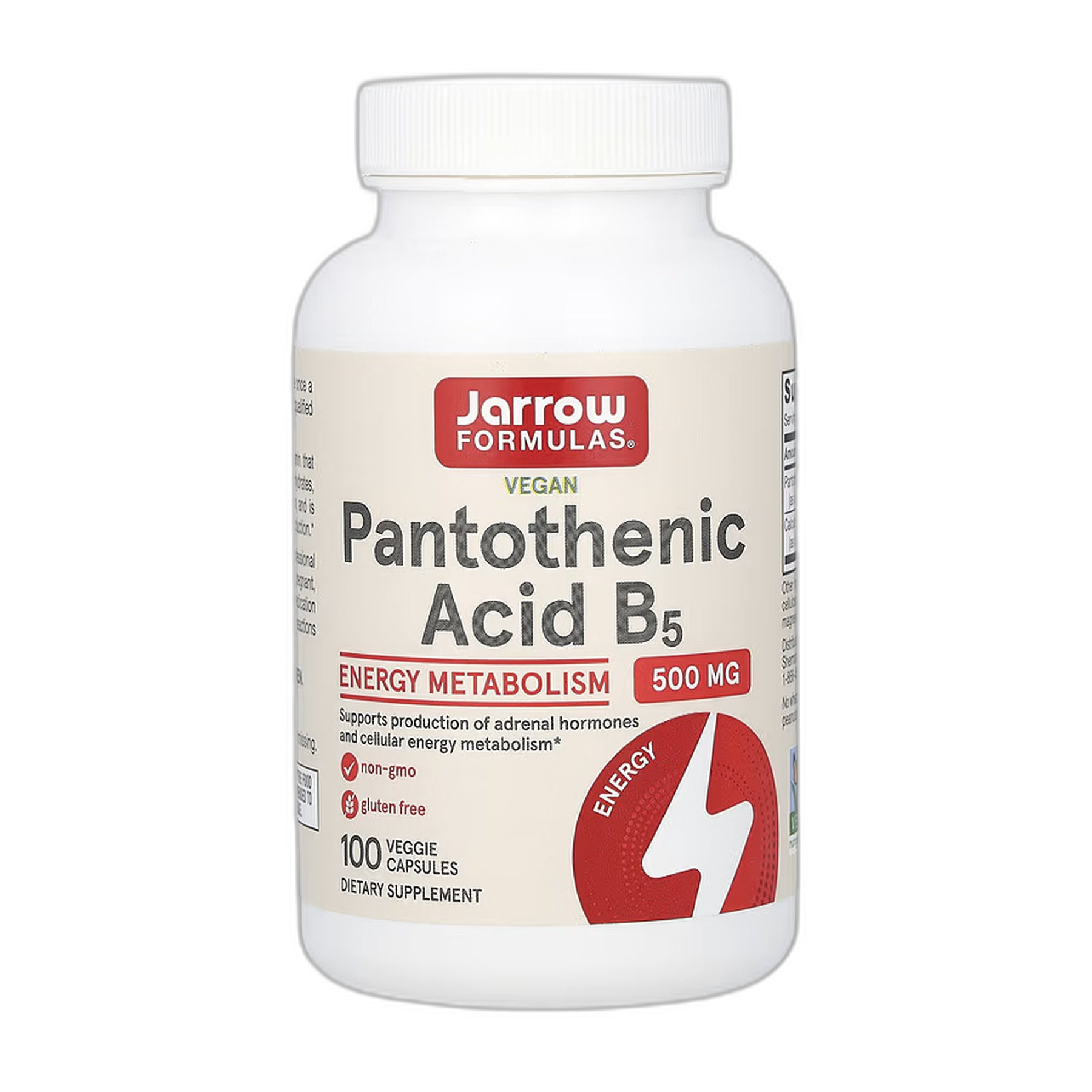 Pantothenic Acid 500 мг - 100 капсул - Jarrow Formulas