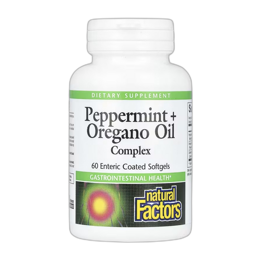Peppermint+Oregano Oil Комплекс - 60 капсул - Natural Factors