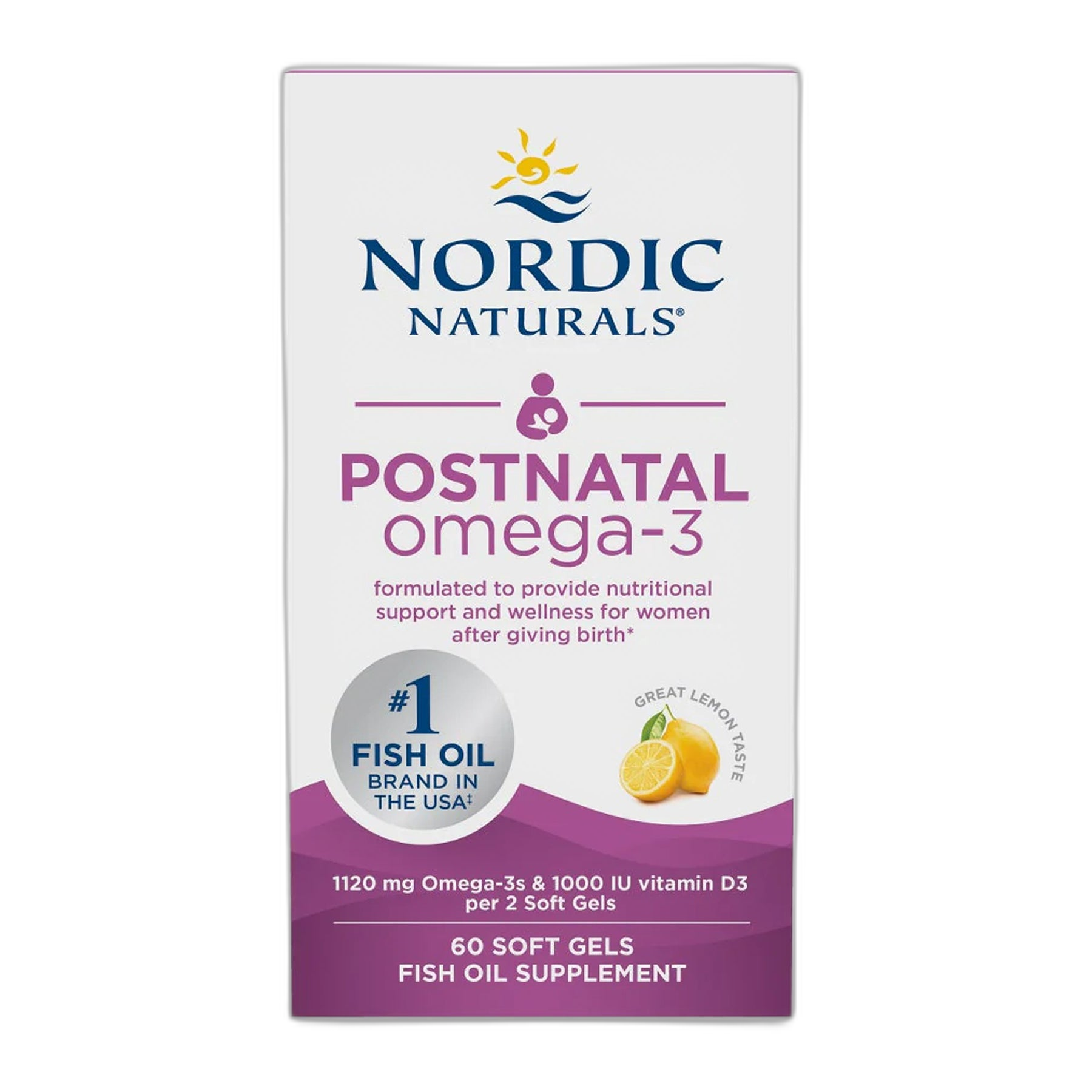 Postnatal Омега-3 - 60 капсул - Nordic Naturals