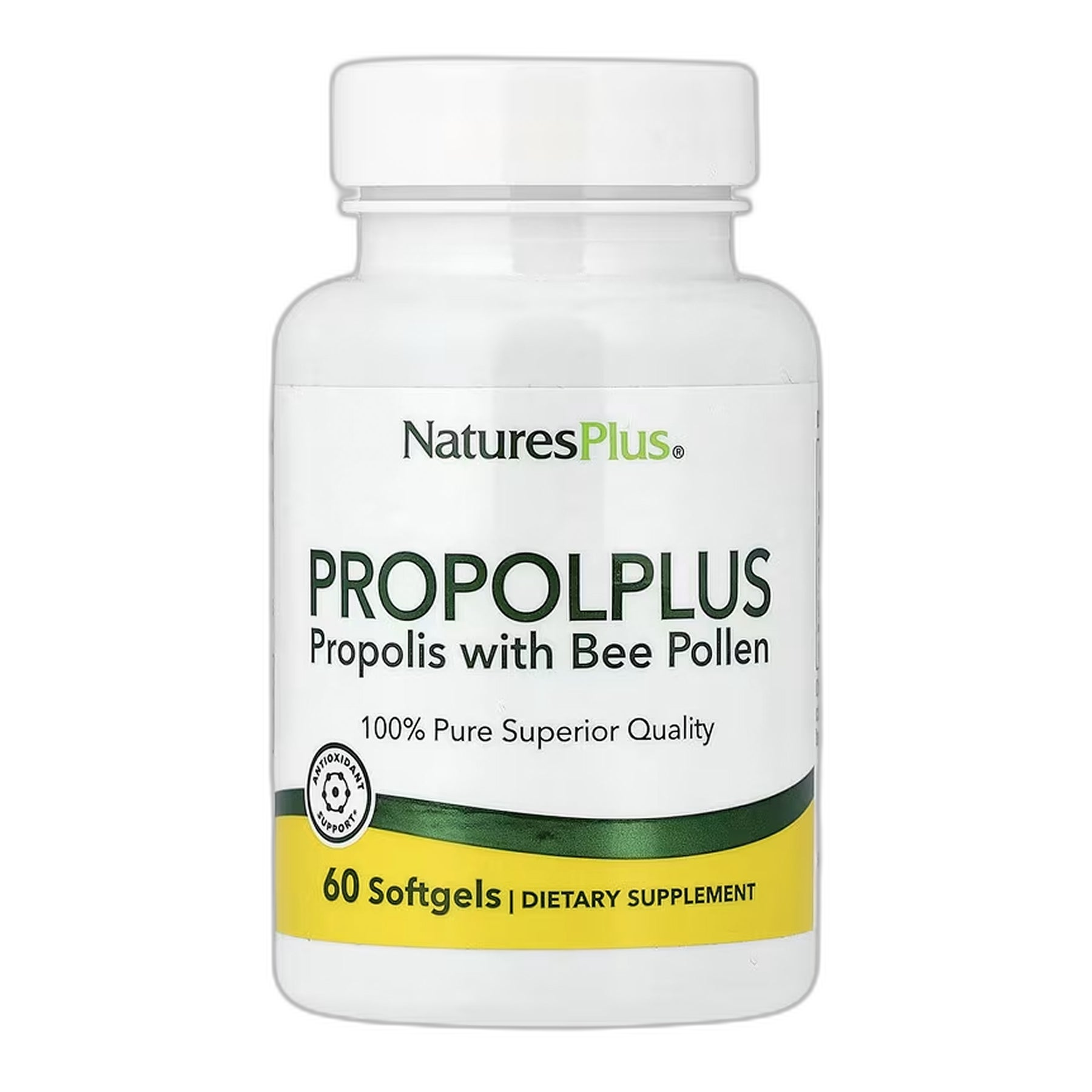 Прополплус, Прополіс з бджолиний пилок - 60 капсул - Nature's Plus
