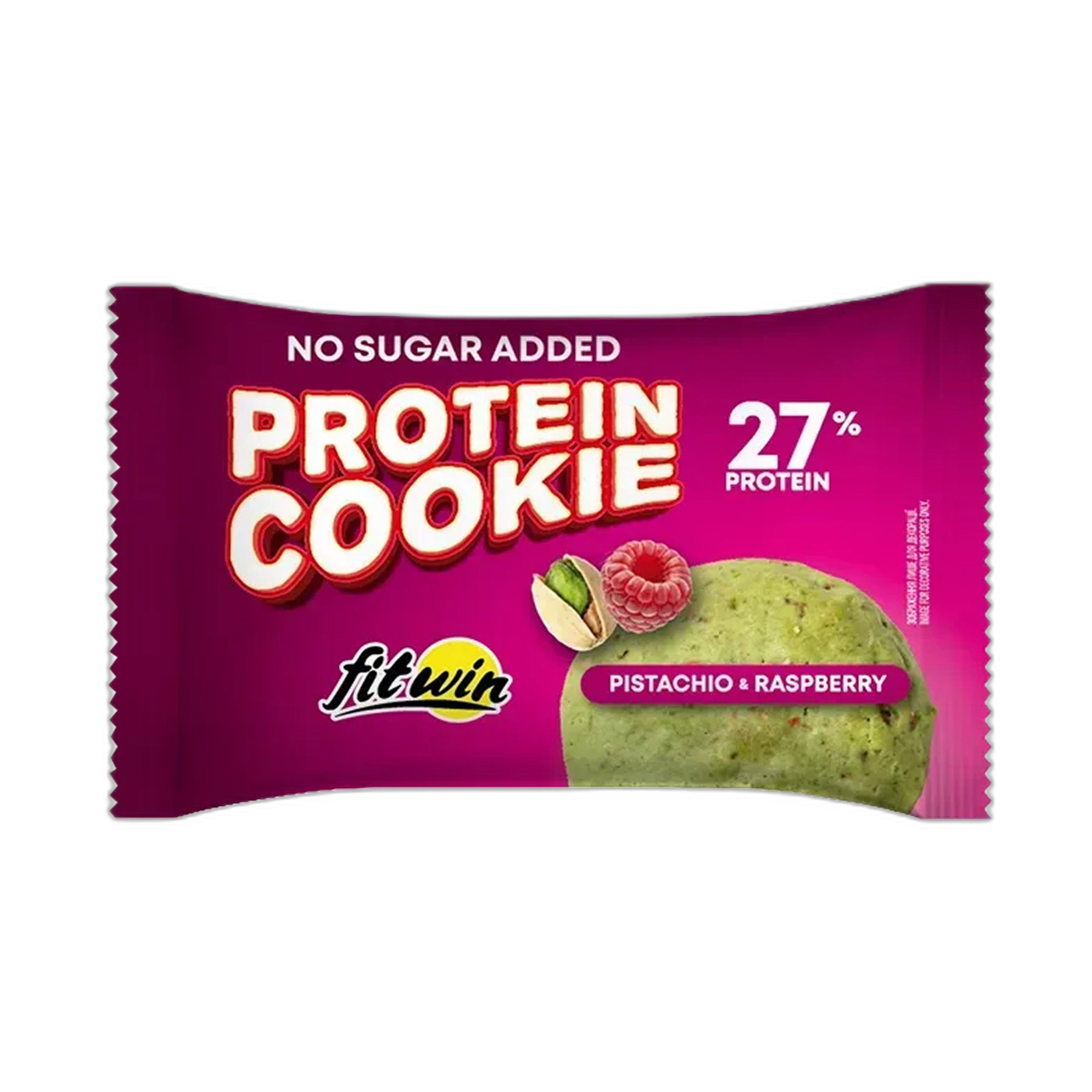 Protein Cookie 27% протеїнове печиво Pistachio Raspberry 40 г - 10 штук - FitWin