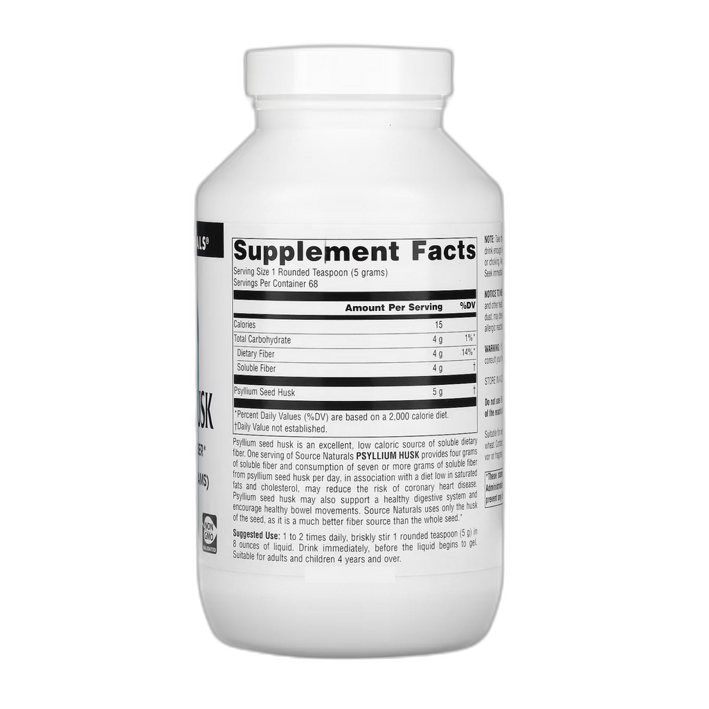 Лушпиння псиліуму - 340 г - Source Naturals