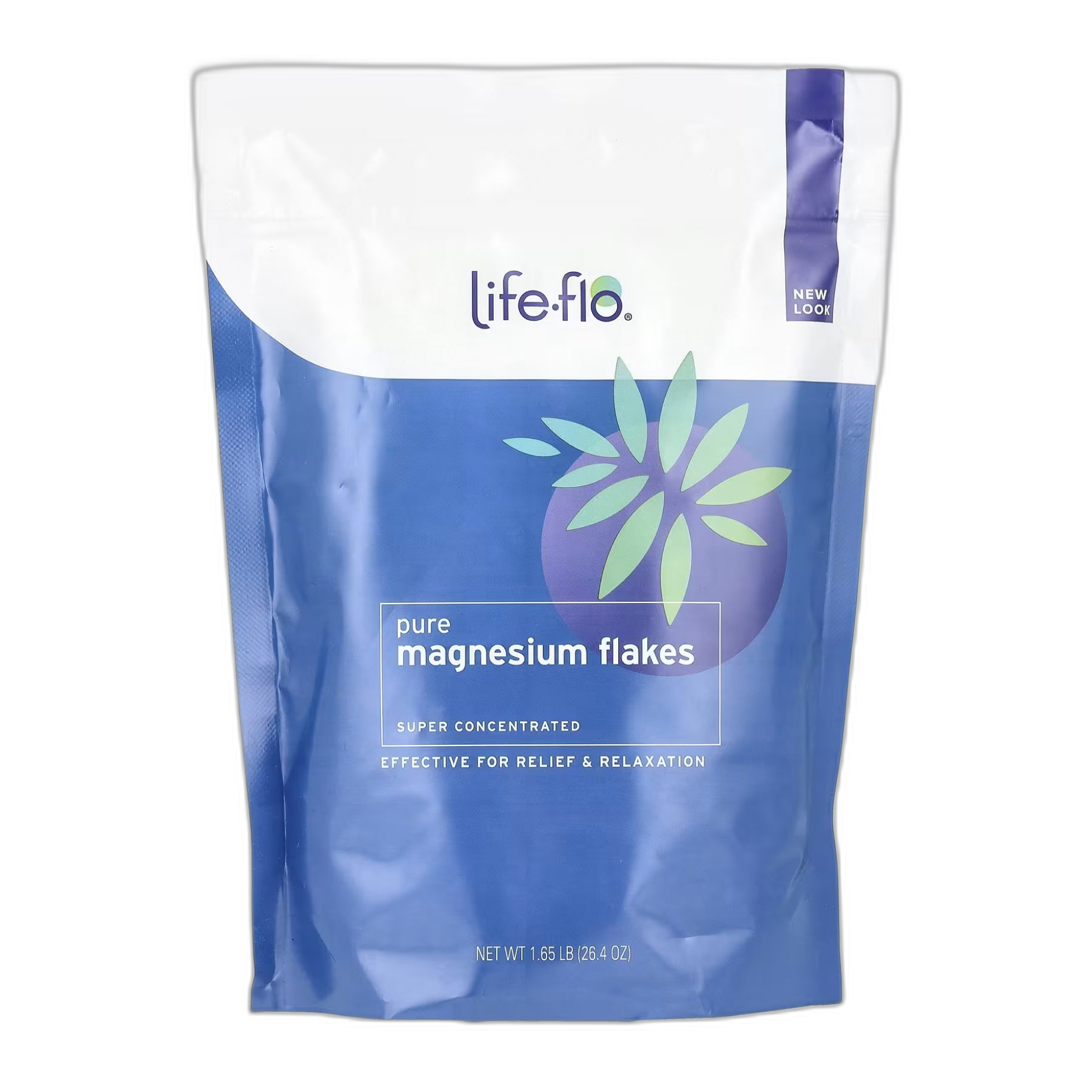 Pure Магній Flakes - 1.65lb (26.4oz) - Life-flo