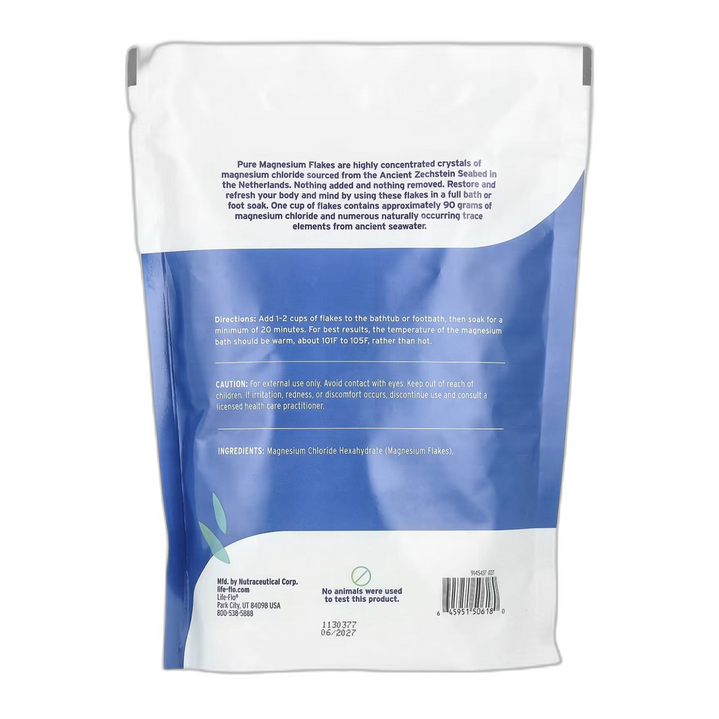 Pure Магній Flakes - 1.65lb (26.4oz) - Life-flo
