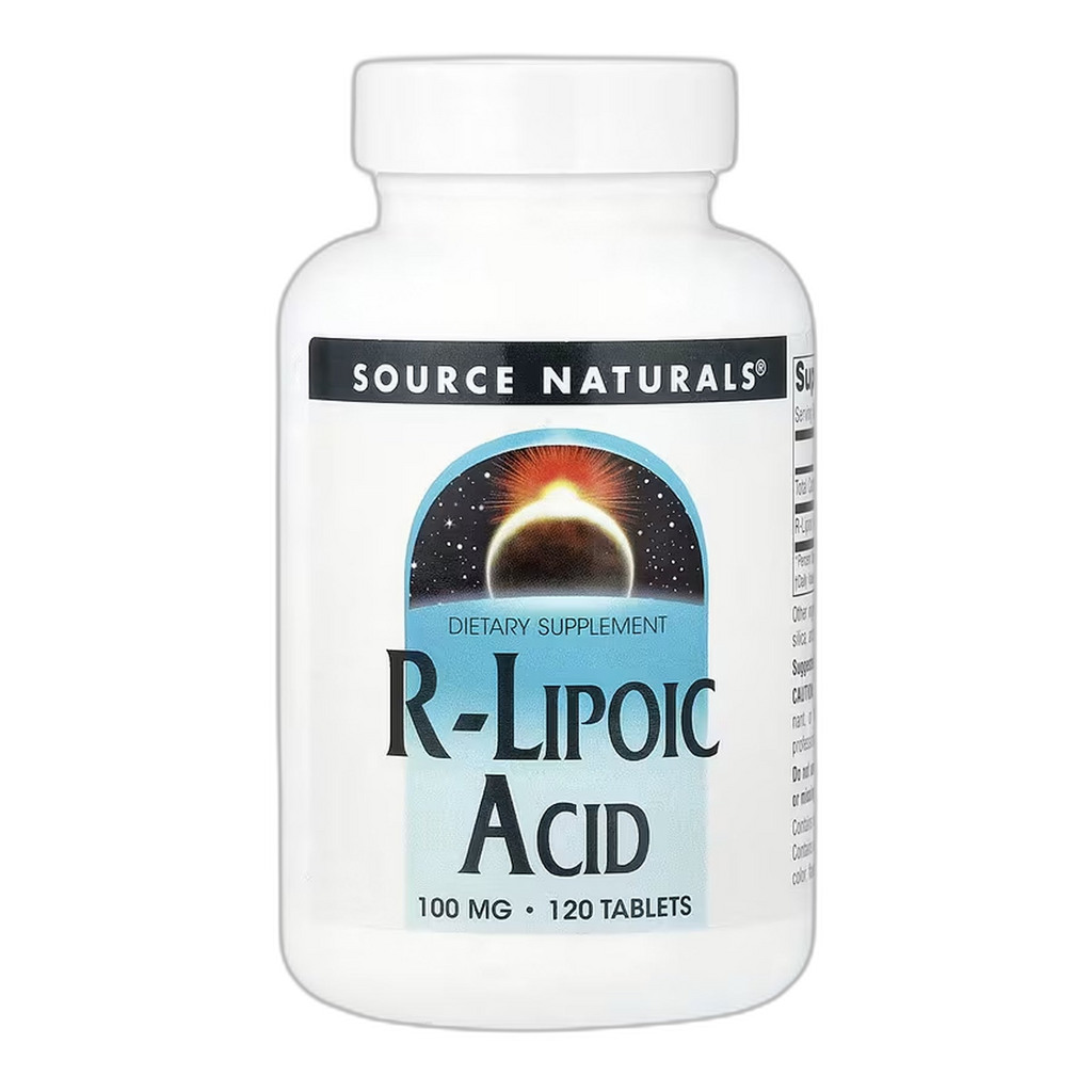 R-ліпоєва кислота 100 мг - 120 таблеток - Source Naturals