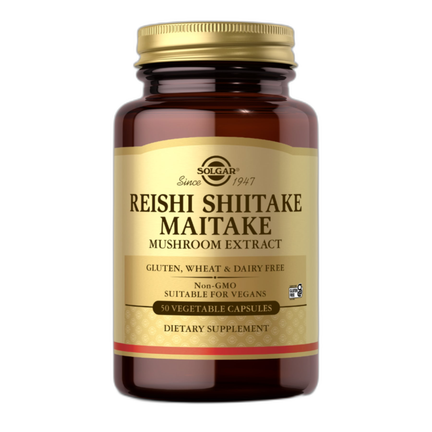 Reishi Shiitake Maitake Mushroom Екстракт - 50 капсул - Solgar