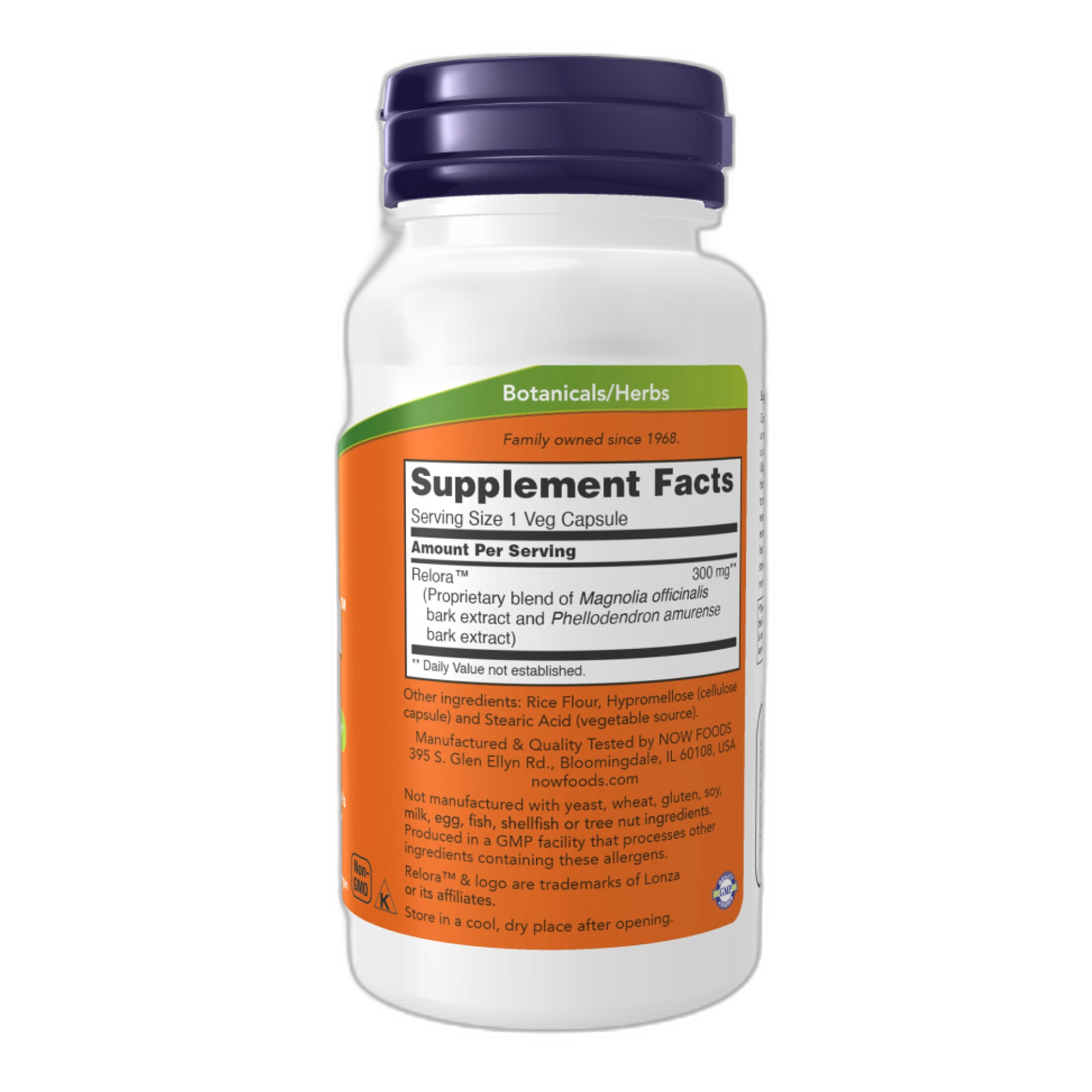 Relora 300 mg - 60 vcaps - Now Foods