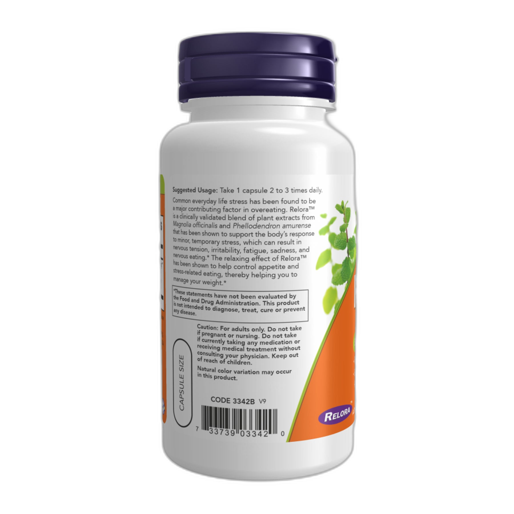 Relora 300 mg - 60 vcaps - Now Foods
