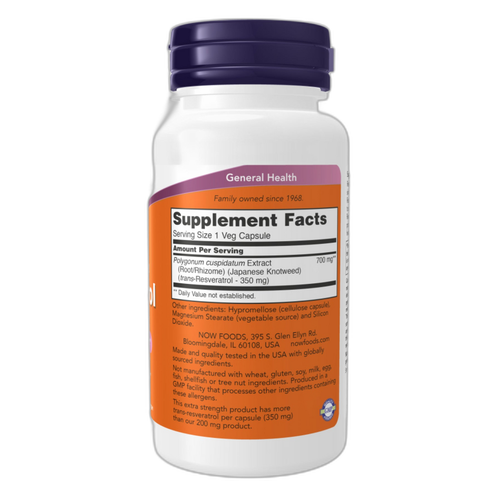 Ресвератрол 350 мг - 60 капсул - Now Foods
