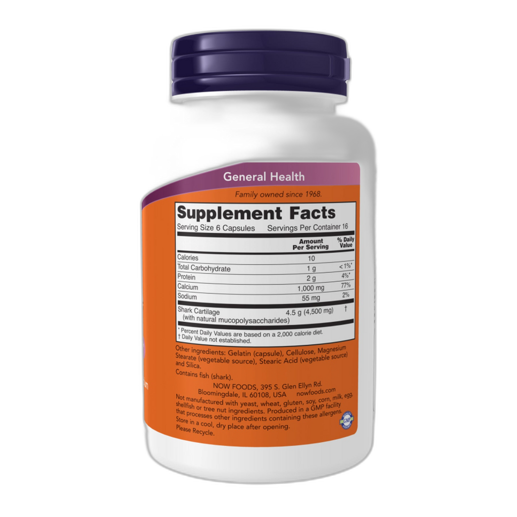 Шарк Картілаге 750 мг - - Now Foods