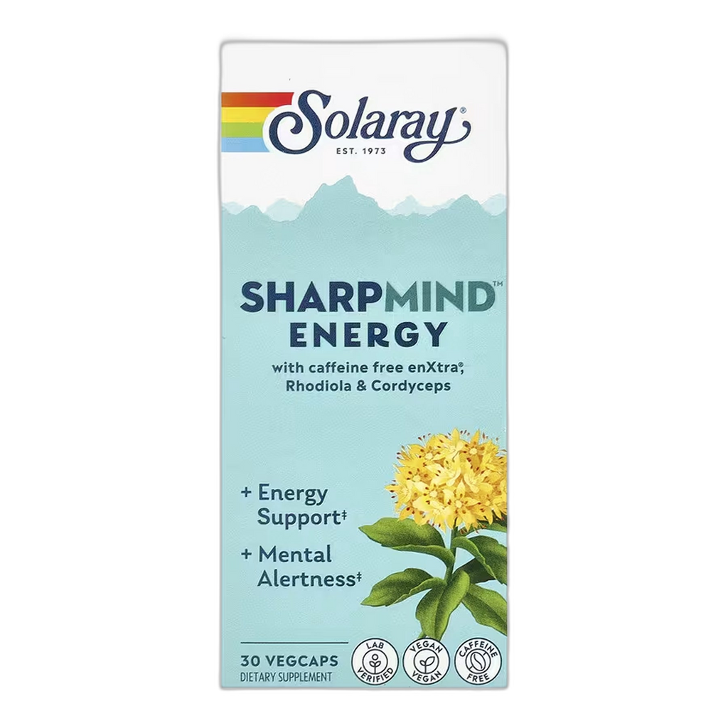 Гострий розум Ноотропіки Енергія - 30 капсул - Solaray