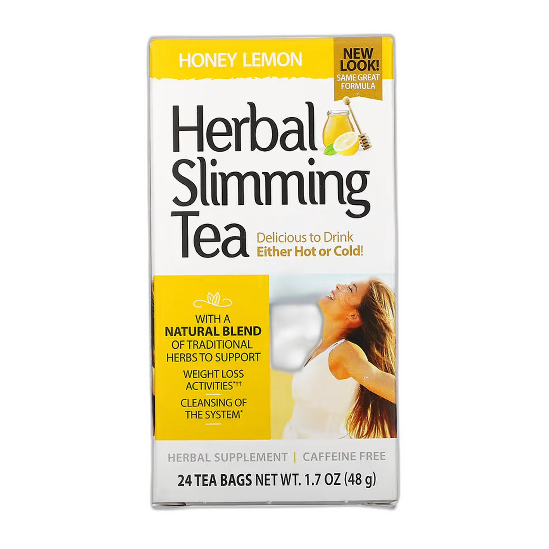 Slimming Tea Honey Lemon Чай для контролю ваги - 24 пакетики - 21st Century