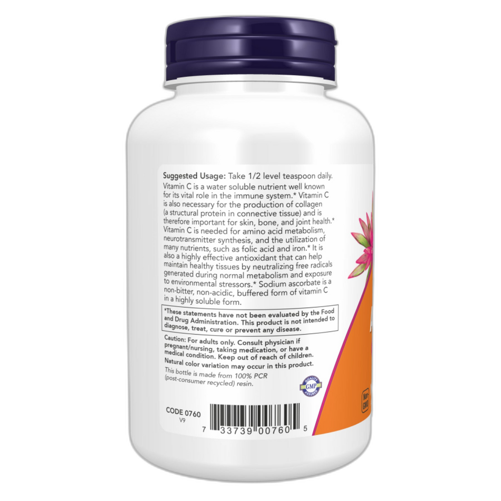 Содіум Аскорбат - 227 г (8 oz) - Now Foods — фото 3
