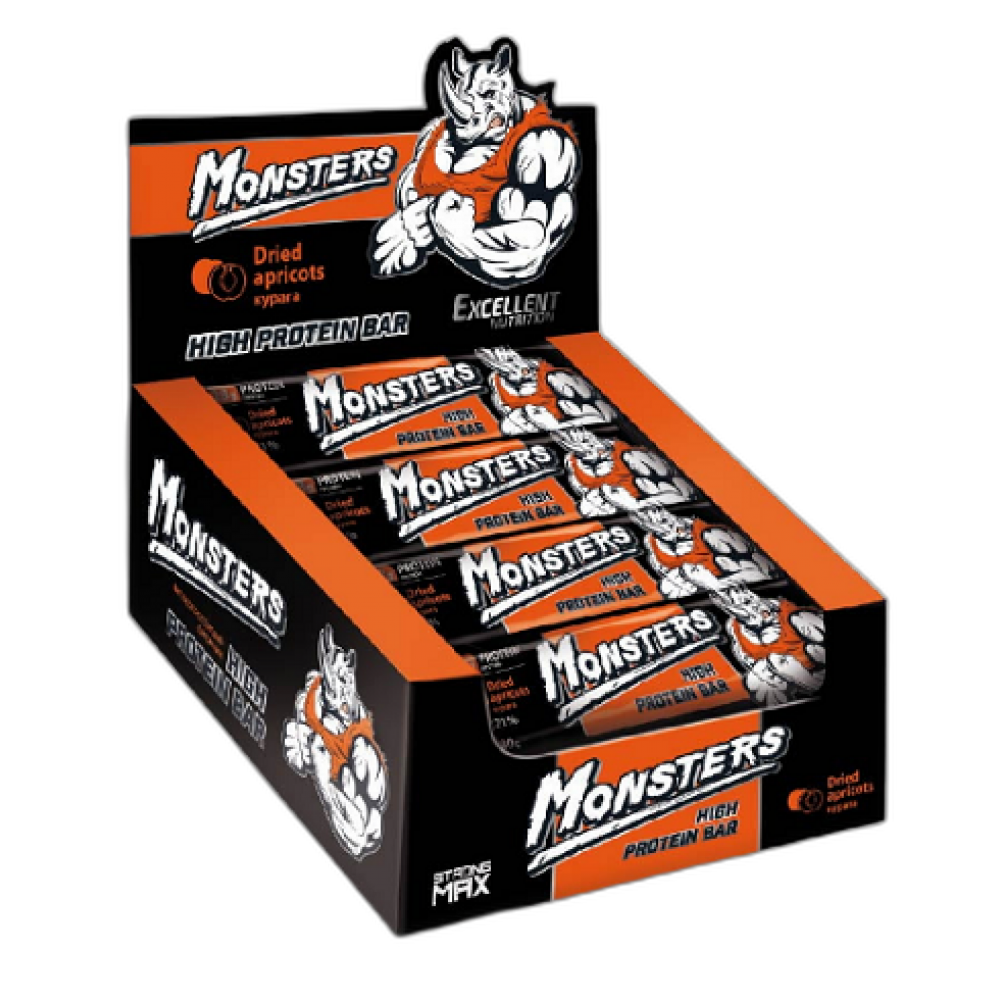 Strong Max - 80g x 20шт Dried Apricots - Monsters