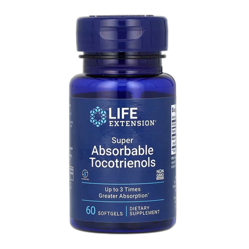 Super Absorbable Tocotrienols вітамін E - 60 капсул - Life Extension