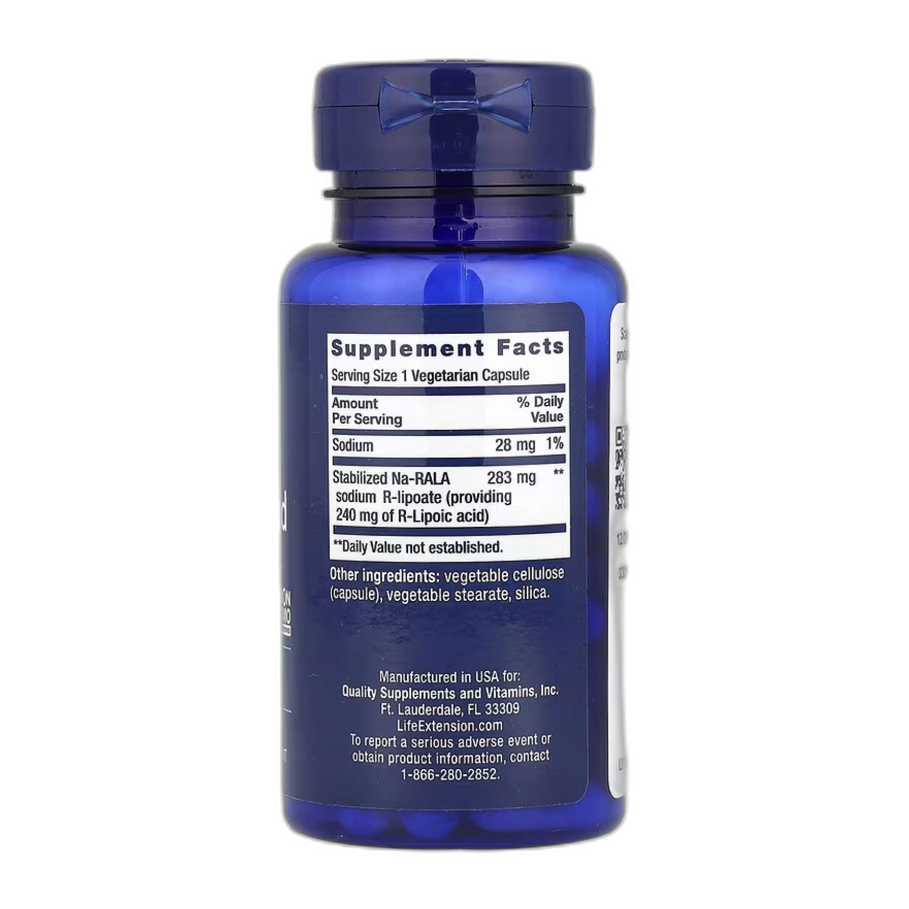 Super R-Lipoic Acid 240 мг - 60 капсул - Life Extension