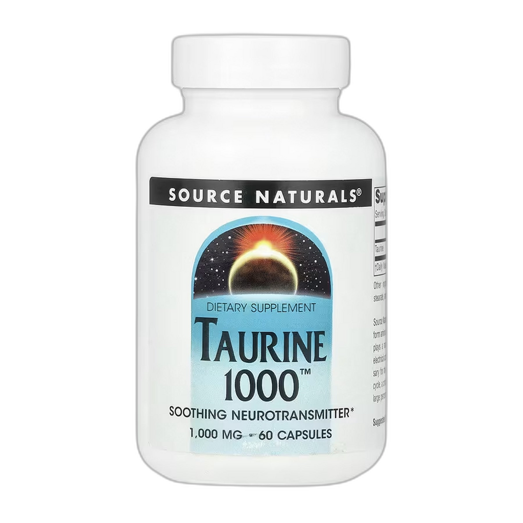Таурин 1000™ 1000 мг - 60 капсул - Source Naturals