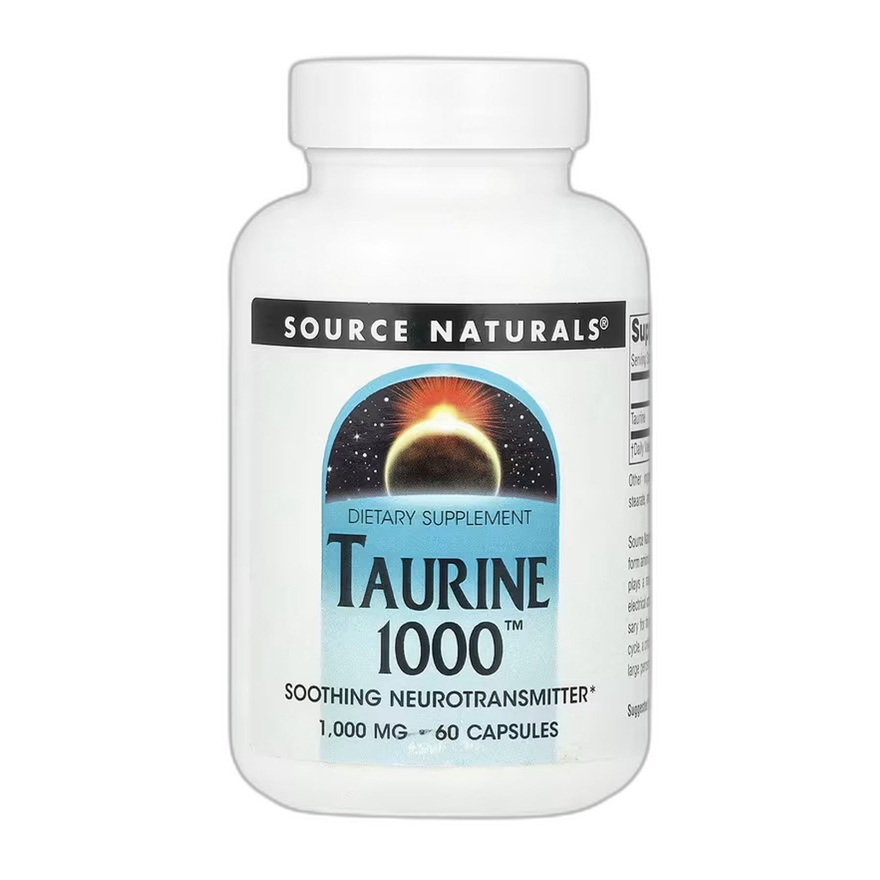 Таурин 1000™ 1000 мг - 60 капсул - Source Naturals