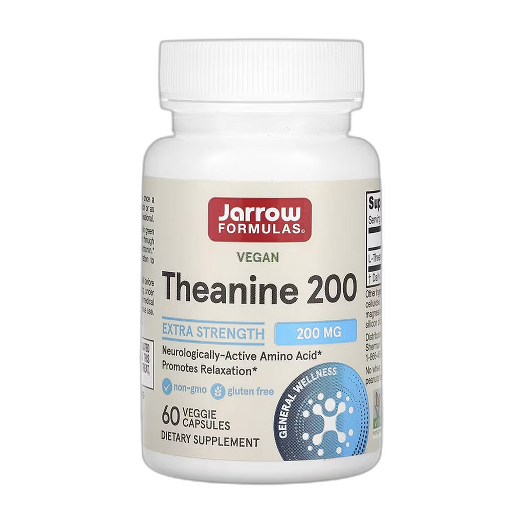 Теанін 200 мг - 60 капсул - Jarrow Formulas