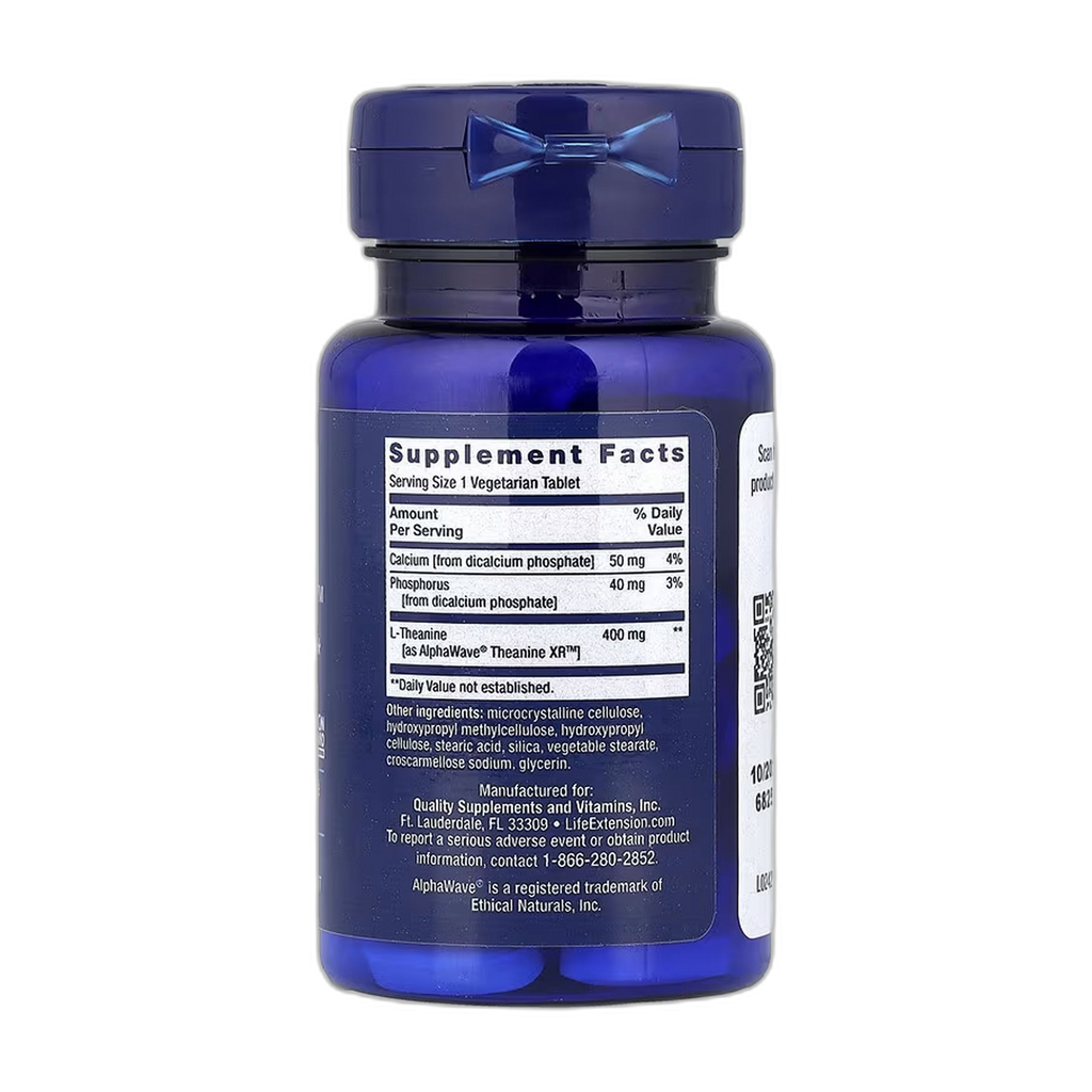 Теанін XR™ Стрес Relief - 30 vegetarian tablets - Life Extension