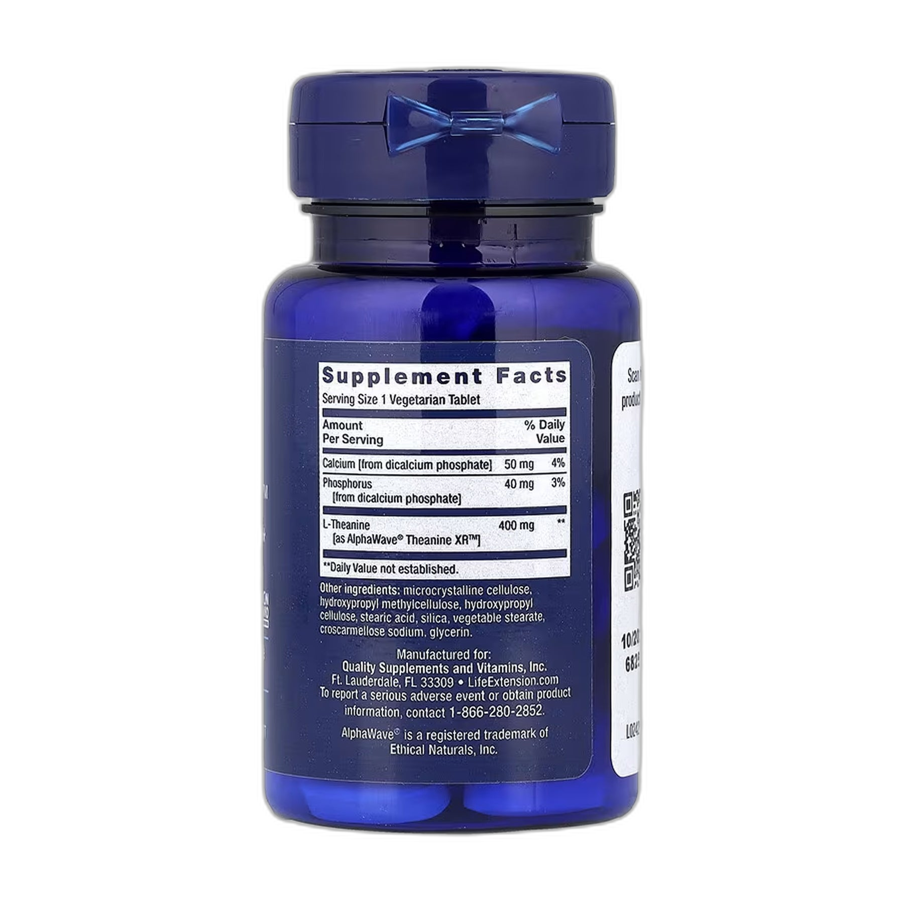 Теанін XR™ Стрес Relief - 30 vegetarian tablets - Life Extension