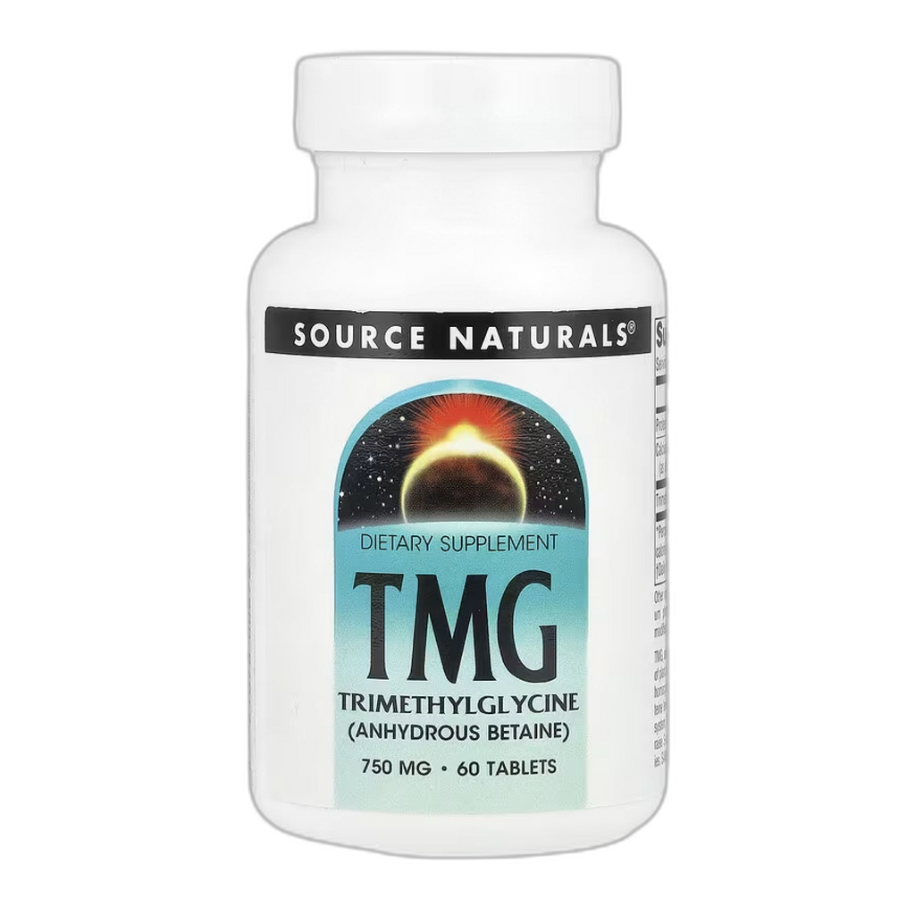TMG (триметилгліцин) 750 мг - 60 таблеток - Source Naturals