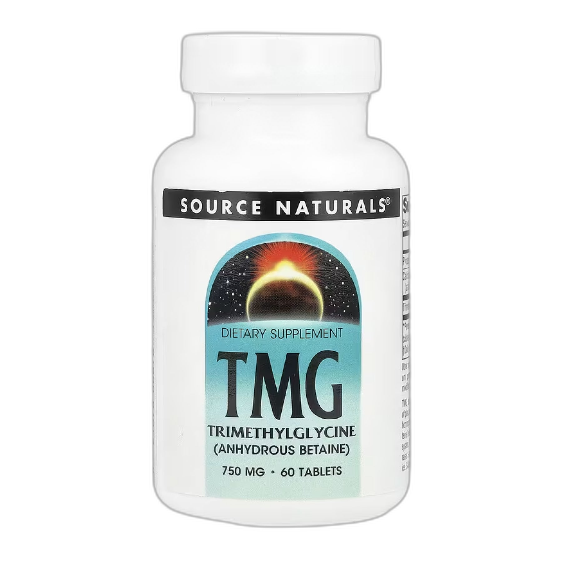 TMG (триметилгліцин) 750 мг - 60 таблеток - Source Naturals