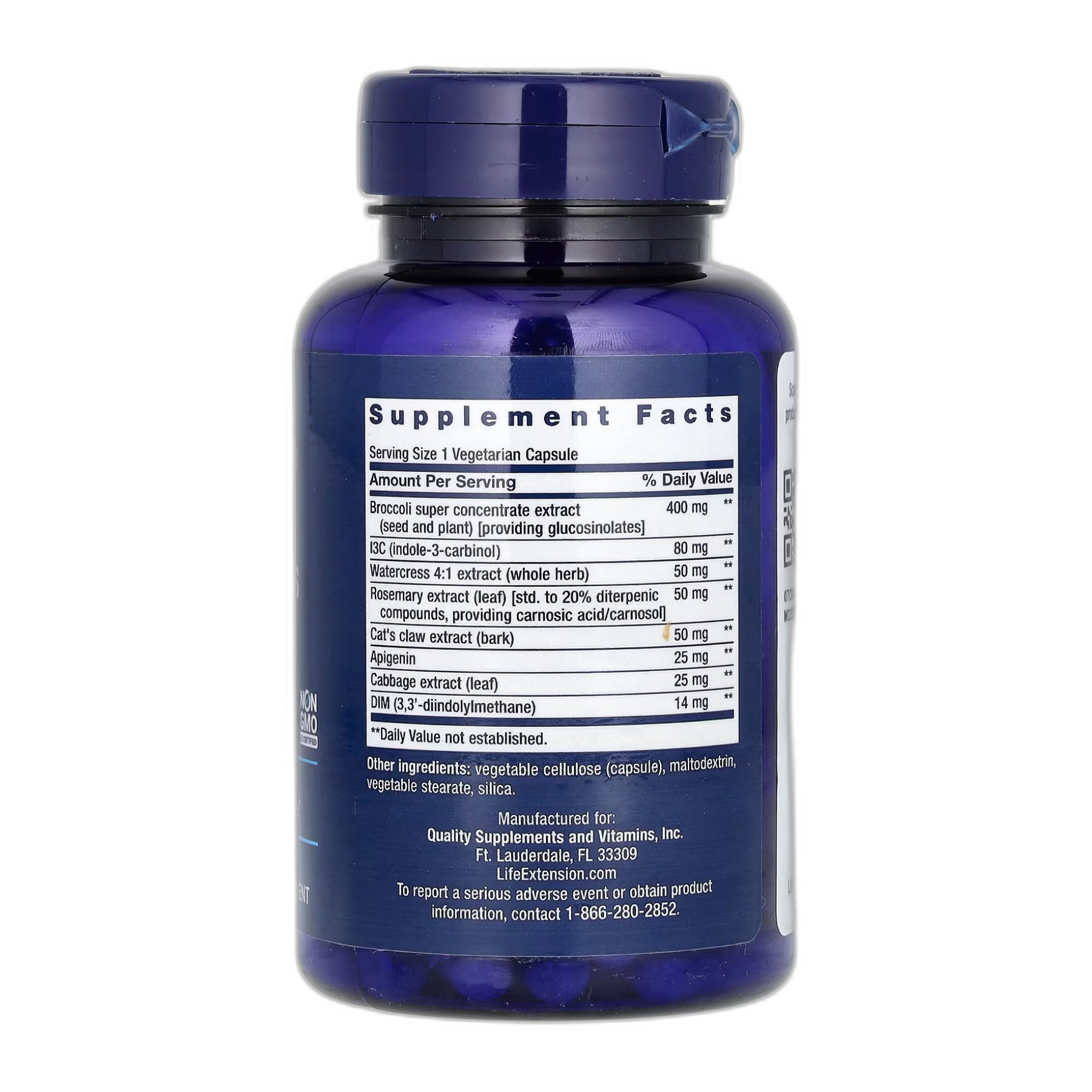 Triple Action Cruciferous Vegetable Екстракт - 60 капсул - Life Extension