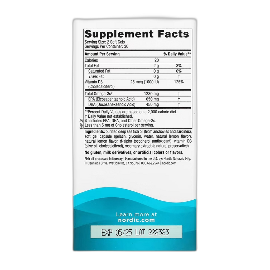 Ultimate Omega-D3 - 60 капсул - Nordic Naturals