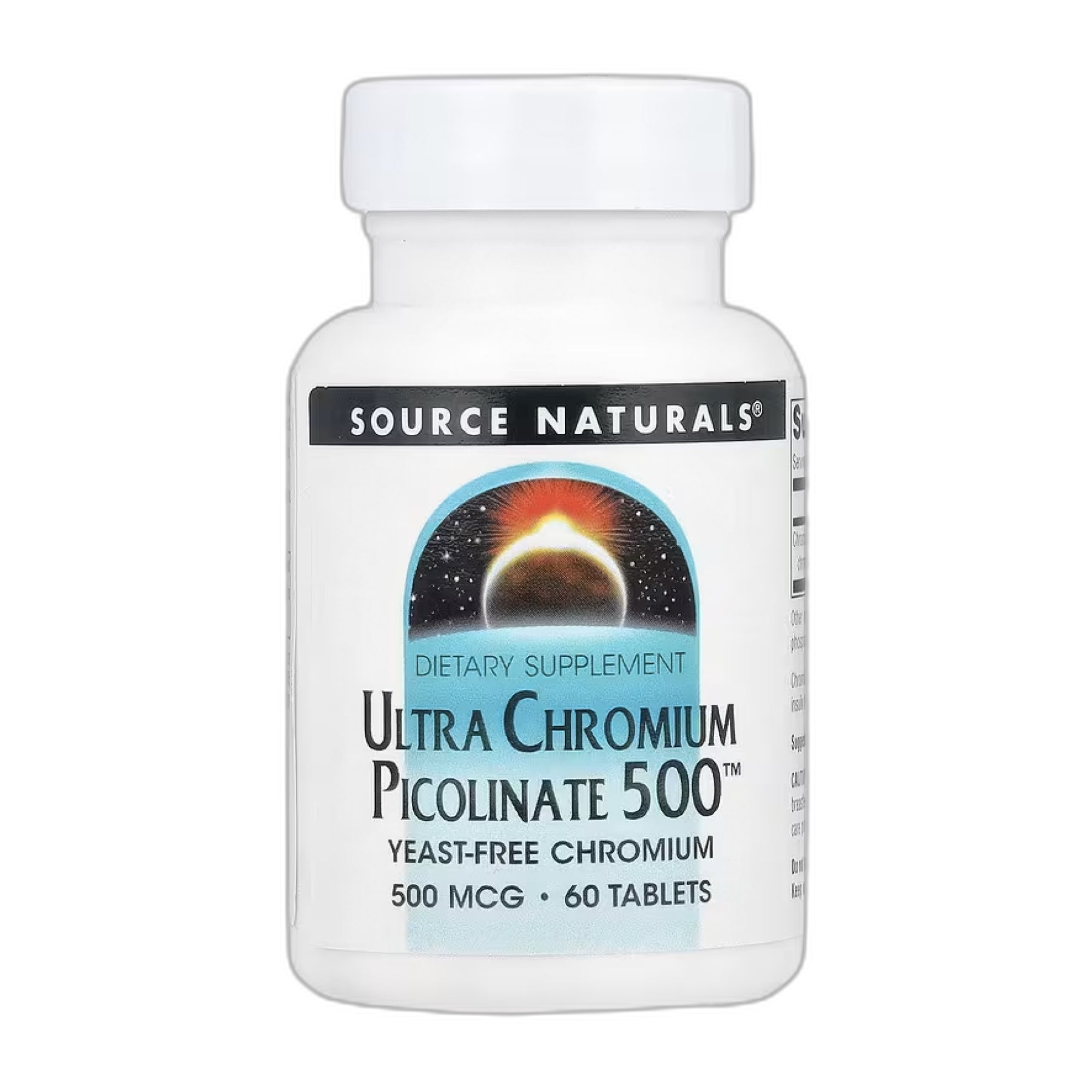 Ультра Піколінат хрому 500™ 500 мкг - 60 таблеток - Source Naturals
