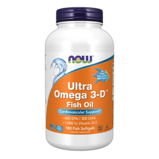 Ультра Омега-3-D™ Риб'ячий жир - 180 Фіш капсул - Now Foods