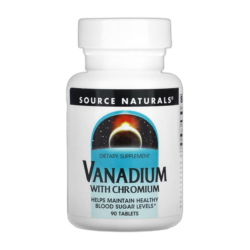 Ванадій з хром - 90 таблеток - Source Naturals
