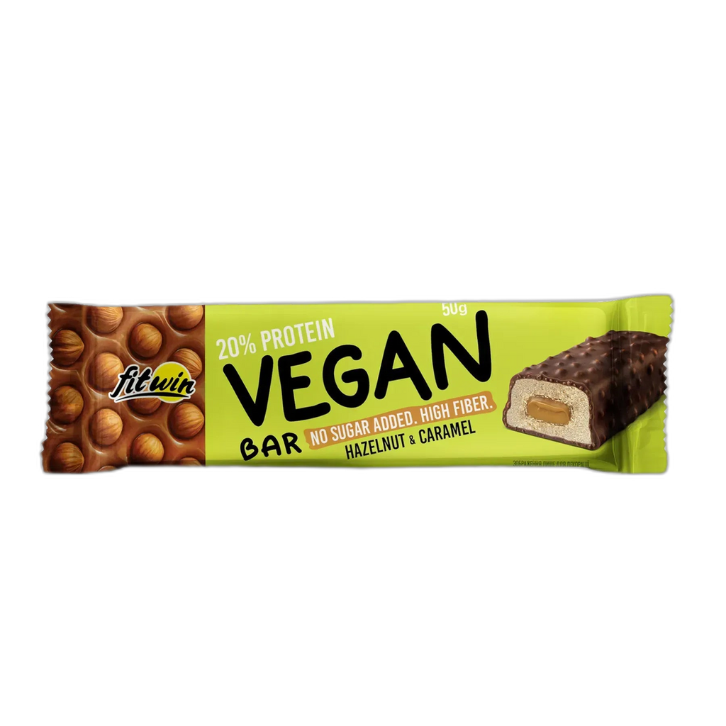 Веганський Bar - 12x50 г Hazelnut та Caramel - FitWin
