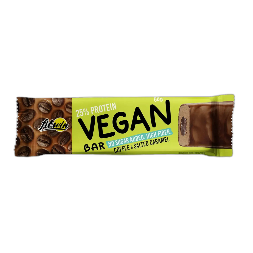 Веганський Bar - 12x60 г Coffee та Salted Caramel - FitWin