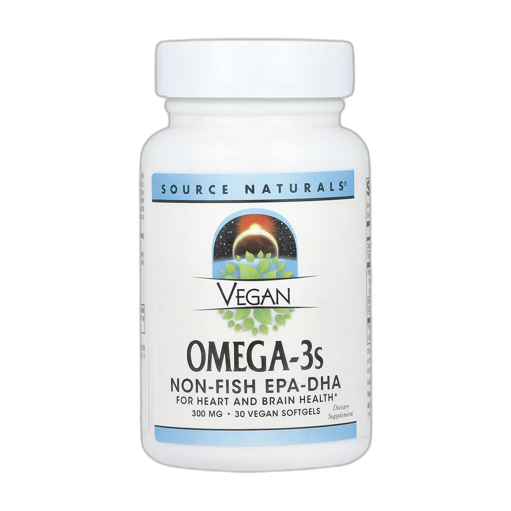 Веганський Омега-3s ЕПА-ДХА 300 мг - 30 капсул - Source Naturals