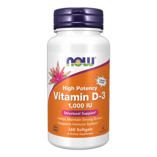 Вітамін D3 1000 МО - 360 капсул - Now Foods
