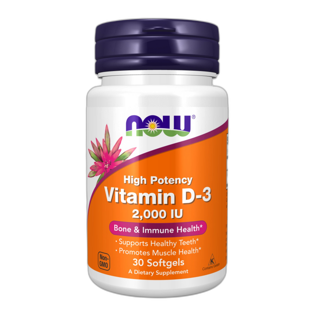Вітамін D3 2000 МО - 30 капсул - Now Foods