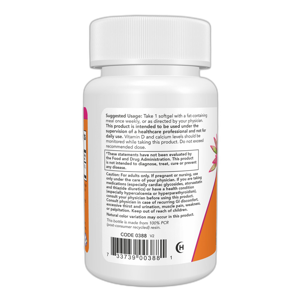 Вітамін D3 50,000 МО - 12 капсул - Now Foods